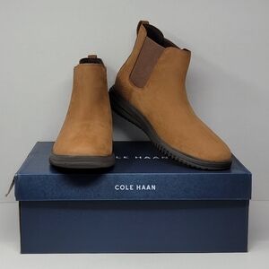 Cole Haan Grand Plus Chelsea Boots Mens Size 12 Brown Lumber/Java C38789 New